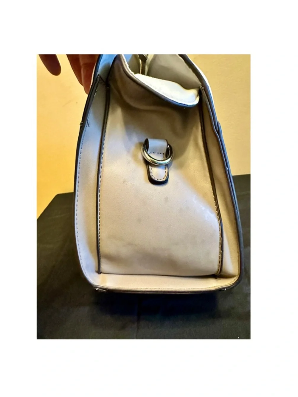 BCBGeneration Tan/White Satchel Bag - Picture 3 of 8